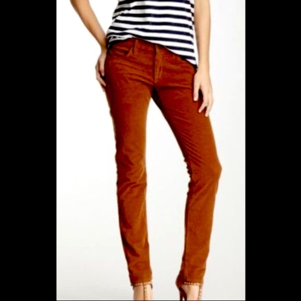 JCrew City fit burnt orange corduroys sz 27 short